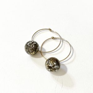 Sfera 004 Orecchini a cerchio white / SOLD OUT