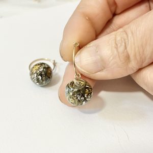 Sfera 003 Orechini a cerchio mint green / SOLD OUT